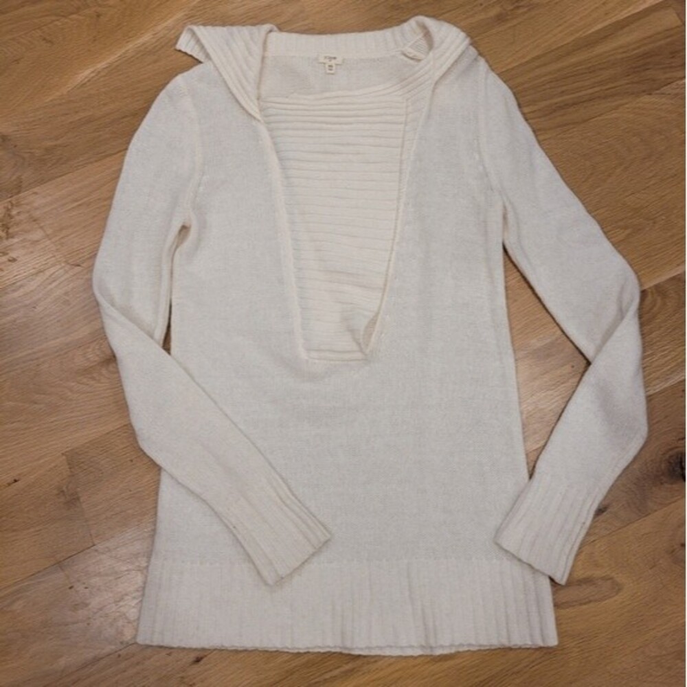 J.crew Cream Alpaca/ Wool Blend‎ Sweater